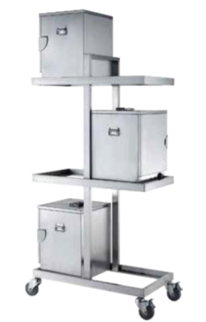 عربة طعام مع صندوق تسخين S541